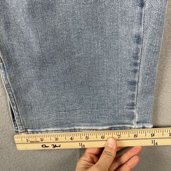 Universal Standard Straight Jeans Womens 14 Lightwash High Rise Faded NWT - Picture 8 of 16